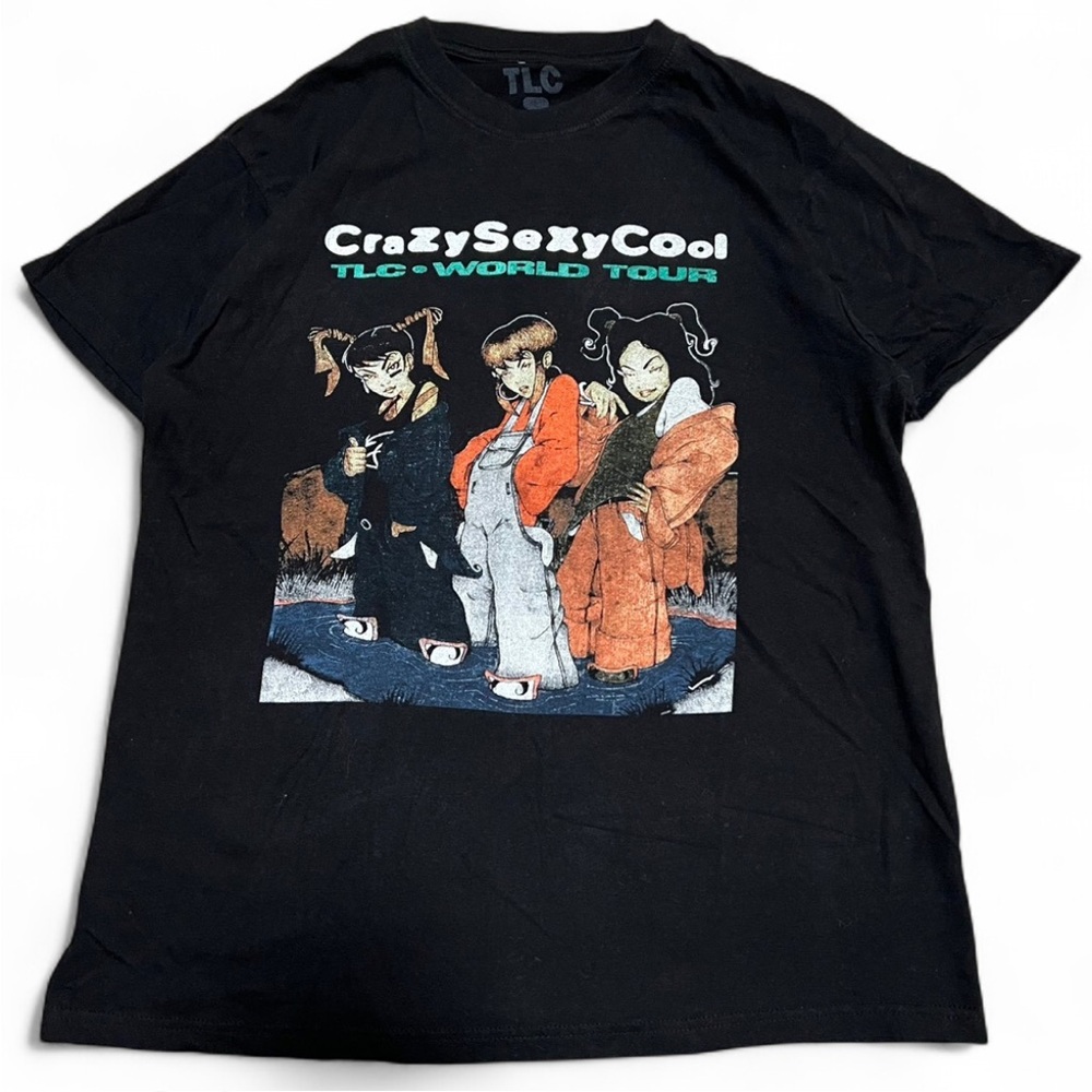 TLC Black Graphic Band T-Shirt